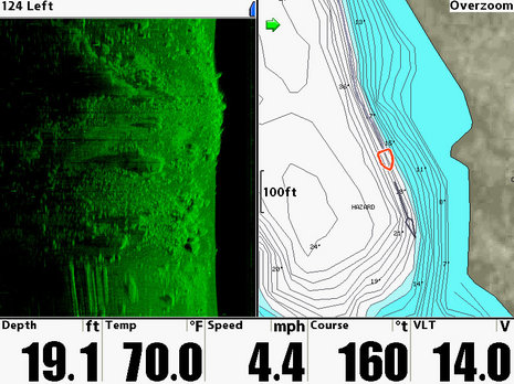 On Megunticook, w/ Navionics & Humminbird - Panbo